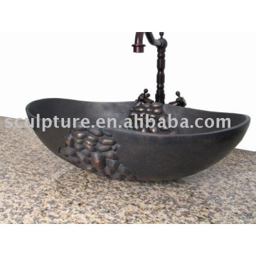 antique copper/metal sink wash basin for hotel/home